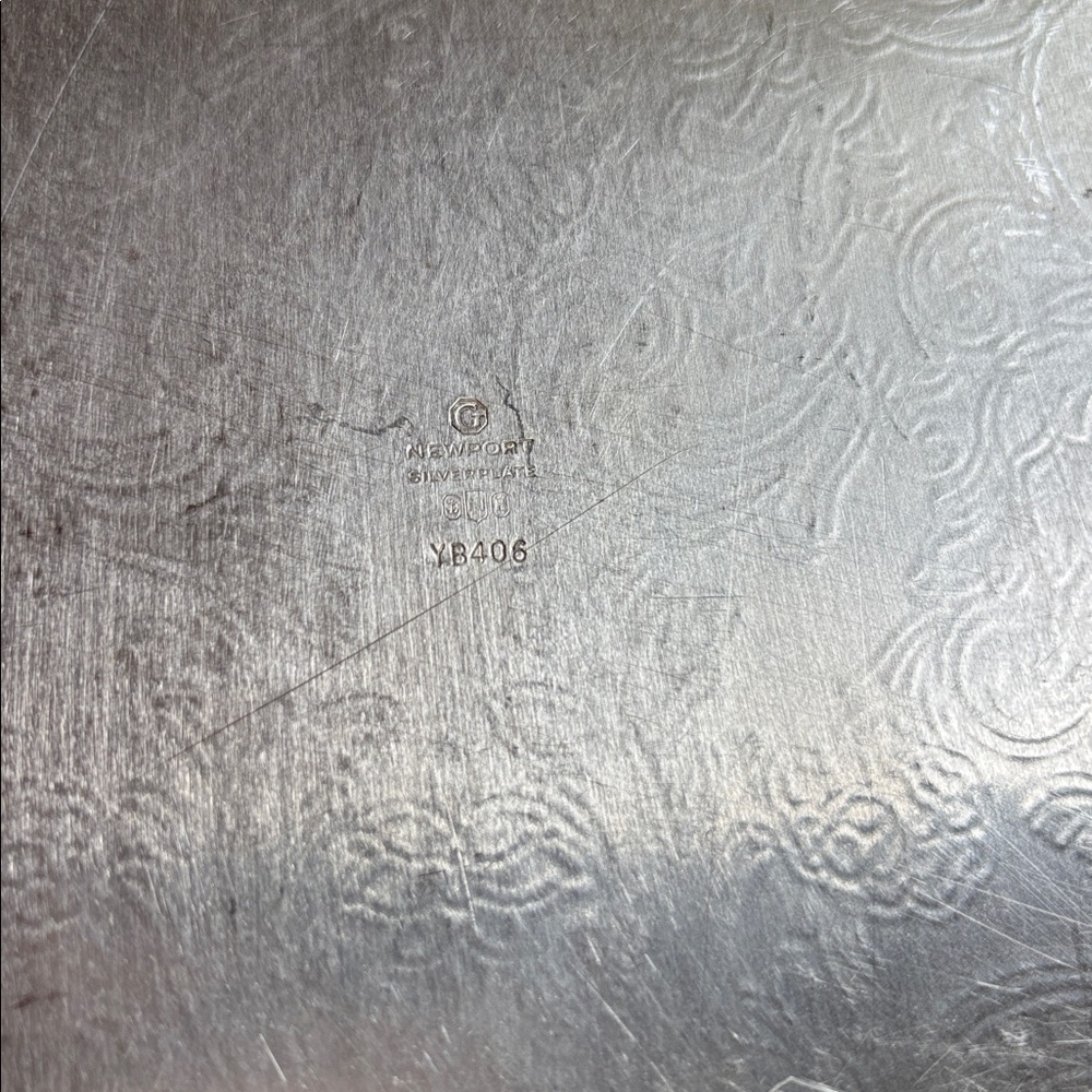 Vintage Gorham Newport YB406 Silver Plate Rectangular Tray With Handles - Picture 2 of 10